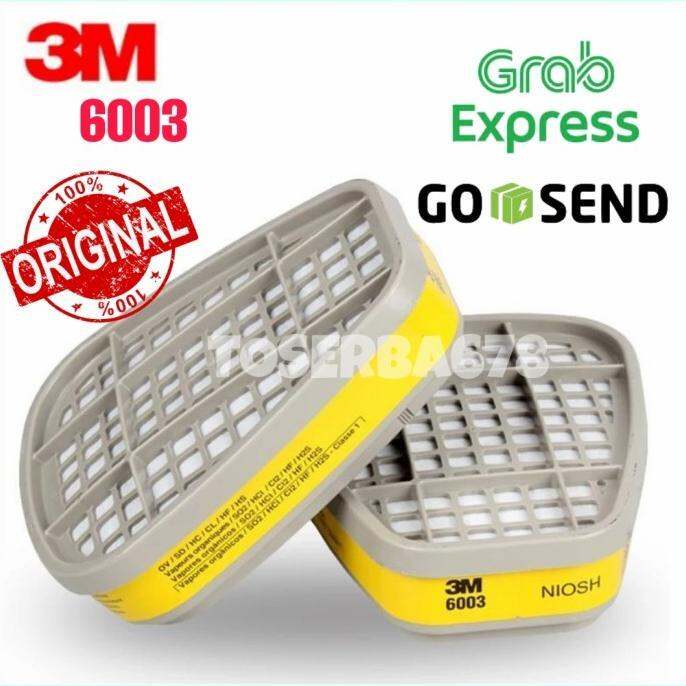 Original Cartridge 3M 6003 Acid Gas Masker Filter Respirator | Lazada ...