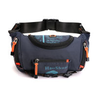 Mens Outdoor Waterproof Oxford Mens Belt Fanny Pack Shoulder Messenger Bag Large Capacity Travel Bum Sling Chest Waist Bags