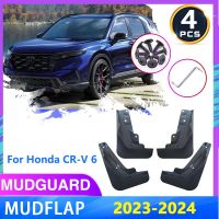 บังโคลน4ชิ้นสำหรับ Honda CR-V CRV CR V 2023 2024บังโคลนหน้าหลังบังโคลนยางกันโคลนบังโคลนอุปกรณ์เสริมรถยนต์กระเซ็น