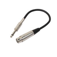 1pc 3 Pin XLR Female to 1/4 6.35mm mono jack Male plug TRS Audio cable Microphone Adapter Microphone cable Balance audio cable