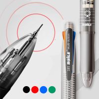 5 in 1 Multicolor Ballpoint Pen Marker Pens With Black/Blue/Green/Red Ink Ball Pen 0.7mm 1PCS Automatic Pencil 0.5mm for Writing