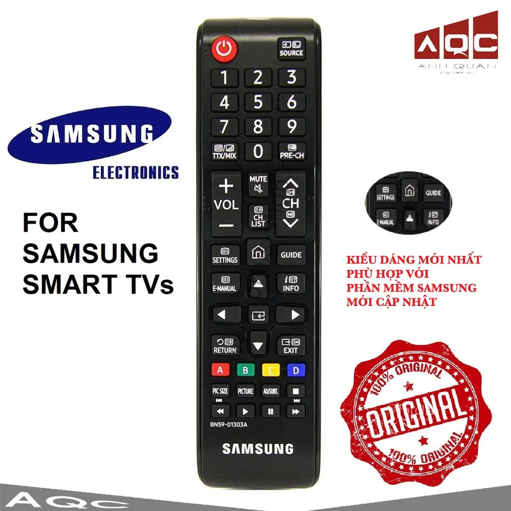 Remote ĐiềU KhiểN Tivi Samsung Smart (Model Mới Nhất - TặNg Pin ...