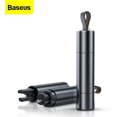 เครื่องเจาะกระจกหน้าต่างค้อนทุบกระจกสำหรับรถยนต์จาก Baseus อุปกรณ์ตัดสายที่นั่งออโต้เครื่องมือสำหรับค้อนฉุกเฉินติดรถหลบหนีช่วยชีวิต