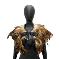 Feather ไหล่ Cape Feather ผ้าคลุมไหล่สำหรับผู้หญิงเสื้อคลุมปาร์ตี้ Feather Punk Gothic อุปกรณ์เสริมฮาโลวีนพรหม Clothes