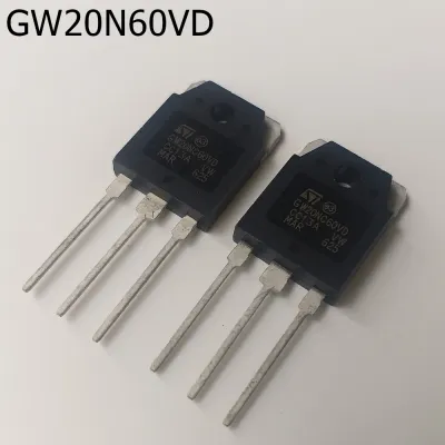 GW20NC60VD N-CHANNEL 30A - 600V TO-3P Very Fast PowerMESH™ IGBT 2 Pcs จำนวน 2 ตัว