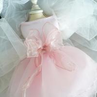 Breathable  Pretty Small Dog Pink Princess Dress Washable Pet Princess Dress Big Bow   Pet Supplies Dresses