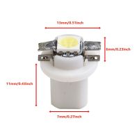 【มอเตอร์ไซค์】แผงเกจ์วัดแผงหน้าปัดรถยนต์หลอดไฟ LED 12V DC A/c,T5 B8.5D 5050 SMD