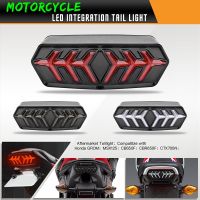 Motorcycle LED Taillight Rear Brake Tail Light Stop Signal Lamp Turn Signals for Honda MSX/GROM125 CB650F CBR650F CTX700N YG125