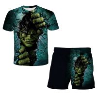 เสื้อยืดลาย Hulk สำหรับเด็ก,เสื้อยืดลายกราฟฟิกมาร์เวลฮีโร่ชุดชุดเสื้อผ้าเด็กผู้หญิงทารก2ถึง7ปีชุดเด็กผู้หญิง