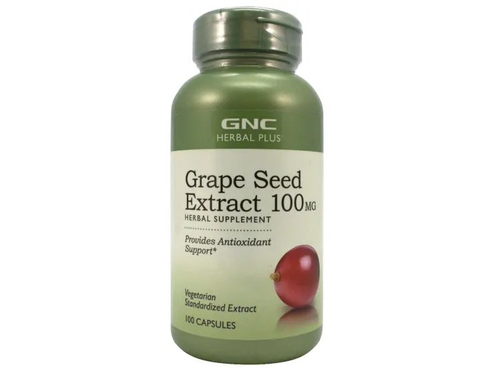GNC HERBAL PLUS® Standardized Grape Seed Extract 100mg (100 vegicaps