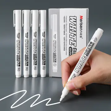 6pcs Highlight Pens Art Drawing White Ink Pen Sketching white ink highlight  pen Highlight Marker 0.8mm Painting Supplies