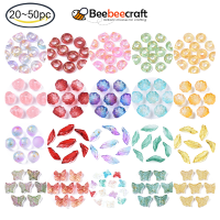 Beebeecraft 20-50 pc Transparent Spray Painted Glass Beads Large Hole Beads with Golden Foil Donut Lilac 10x3mm, Hole: 4mm