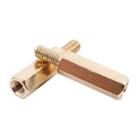 100 Pcs M3 3mm Male Female Brass PCB Spacer Hex Stand-Off Pillar 20mm