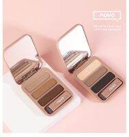 5345(ใหม่/แท้)คิ้วฝุ่นตลับ 3 สี เฉดดิ้งไฮไลท์ novo Smooth Texture Lasting Makeup Eyebrow Powder