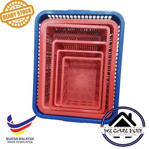 Small Square basket Plastic Tray Square Basket Kalo empat segi Lazada