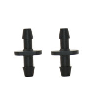 1/8 "2-Way Barbed Connector 3/5 ท่อคู่ทางชลประทาน Connector สำหรับ 3/5mm Water Hose Arrow Dropper Adapter 50Pcs-Ludeiur