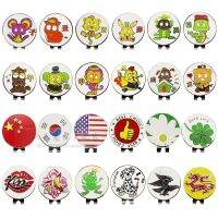 เครื่องหมายกลม30มม. ขายร้อนพร้อมหมวกกอล์ฟและหมวก