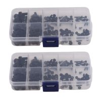 300Pcs M2 M2.5 M3 M4 M5 Nylon Hex Screw Bolt Nut Standoff Spacer Assortment Kit Black