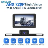 4.3-Inch HD IPS Screen Monitor Wireless Backup Camera Anti-interference Wide Angle Rear View Reverse Camera Waterproof