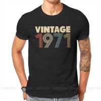 1971 50Th Anniversary Fabric Tshirt Vintage Color Elegant T Shirt Oversized Men Tee Shirt New Design Big Sale