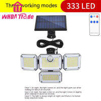 Lampu Tenaga Surya Led 333ดวงสำหรับกลางแจ้งเซ็นเซอร์ตรวจจับการเคลื่อนไหวแบบเหนี่ยวนำของมนุษย์ปรับได้โคมไฟผนังพลังงานแสงอาทิตย์ Ip65กันน้ำ