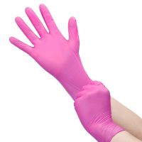 100Pack Nitrile Disposable Gloves Vinyl Powder Latex Free Food Grade Gloves Kitchen Cooking Cleaning Beauty Tatoo Work Gloves