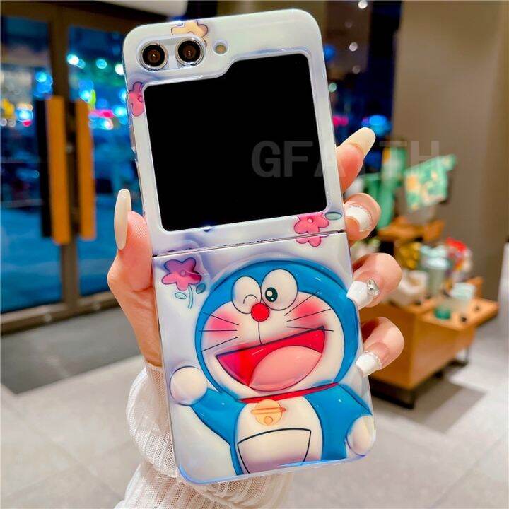 เคสการ์ตูน-samsung-galaxy-z-flip5-z-fold5-z-flip4-2023แฟชั่นใหม่เคสโดราเอมอนน่ารัก3d-samsung-z-พลิก4คู่รักฝาหลัง-z-fold5