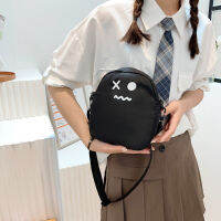 กระเป๋าหิ้วการ์ตูนสำหรับผู้หญิงเยาวชนสายสะพายไหล่ Crossbody กระเป๋าผ้าใบน่ารักสาวๆฮาราจูกุสบายๆกระเป๋าถือสตรี