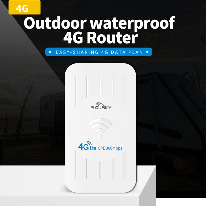 Sailsky Xm206 4g Router 300mbps Lte Outdoor Waterproof Router Cpe Portable Mobile Wifi With Sim 3562