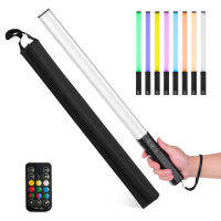 RGB มือถือ LED Light Wand ชาร์จไฟได้10โหมดแสง12ระดับความสว่าง1000 Lumens 3200-5600K สำหรับ Vlogging