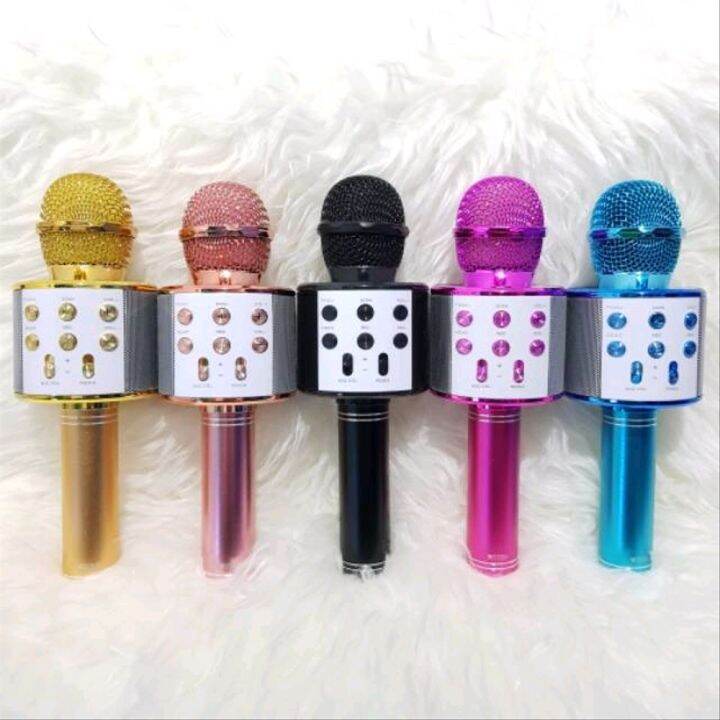 MIC KARAOKE/WIRELESS MICROPHONE HIFI SPEAKER/ MIC BLUETOOTH WS858