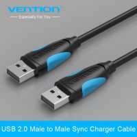 Vention USB Ke USB Kabel Ekstensi Tipe A Laki-laki Ke Laki-laki USB 3.0 2.0 Extender untuk Radiator Hard Disk Webcom USB2.0 Kabel Ekstensi