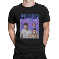 Actor T Shirts Men Pure Cotton Novelty T-Shirts Round Neck Pedro Pascal Tee Shirt Short Sleeve Clothes Gift Idea 4XL 5XL 6XL