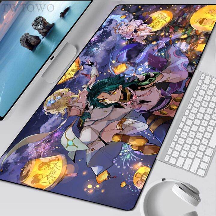 Mouse Pad Gamer Large Custom XXL keyboard pad MousePads Genshin Impact