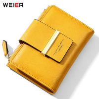 Brand Designer Small Wallet Female Card Holder Zipper Coin Pocket Soft Pu Leather Ladies Purse Fashion Short Women Wallets