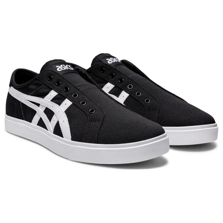 asics-classic-ct-slip-on-unisex-asics-tiger-รองเท้า-ชายหญิง-รองเท้าผ้าใบ-รองเท้าแฟชั่น-ของแท้-black-white