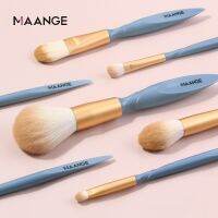 MAANGE 10 PCs ที่จับตัดใบหน้าชุดแปรงแต่งหน้าพร้อมหลอดแปรง Multifunctional Beauty Toolshot