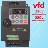 ตัวแปลงตัวแปรความถี่ VFD ไดรฟ์220V เครื่องควบคุมความเร็วมอเตอร์0.75/1.5/2.2 /Kw