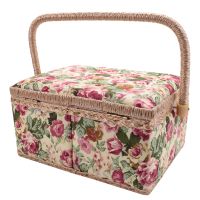 Extra Large Sewing Basket,Vintage Sewing Basket,for Needles, Thread, Tape Measure, and Other Sewing Supplies Storage