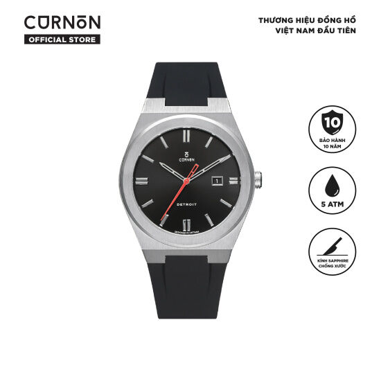 Đồng hồ nam curnon detroit us-16 dây cao su cao cấp - thiết kế thể thao - ảnh sản phẩm 1