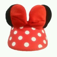 หมวกเด็ก หมวกผู้ใหญ่ มินนี่ เม้าส์ แบบคาดผม freesize หมวก minnie mouse หมวกคาดผม เด็ก ผู้ใหญ่ สีแดง