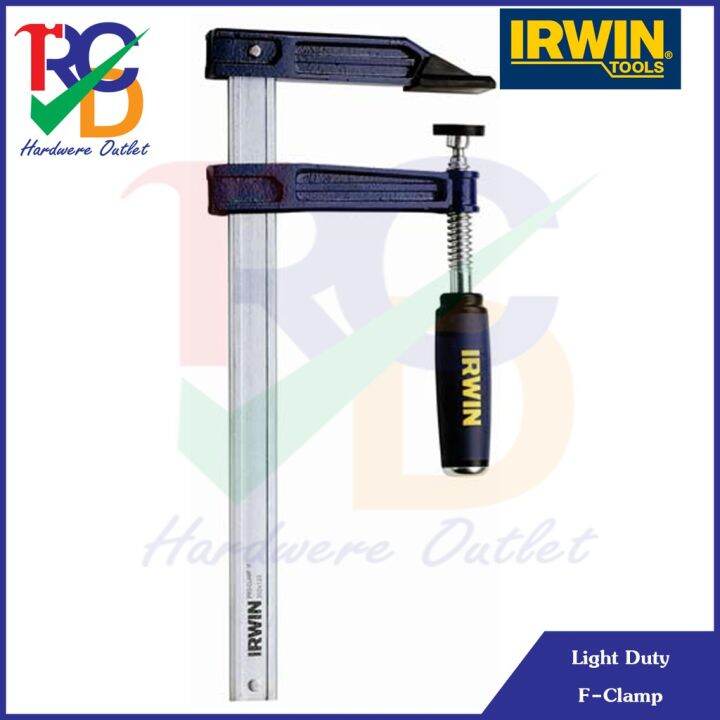 IRWIN Light Duty F-Clamp สำหรับงานเบา ขนาด 12 นิ้ว - 32 นิ้ว