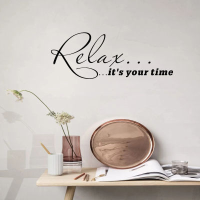 Relax Its Your Time Life Quote Wall Decal Art Vinyl Home stickers Removable for Bedroom Livingroom Office Decoration