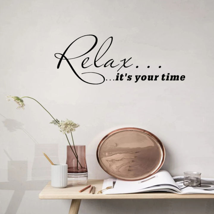 relax-its-your-time-life-quote-wall-decal-art-vinyl-home-stickers-removable-for-bedroom-livingroom-office-decoration