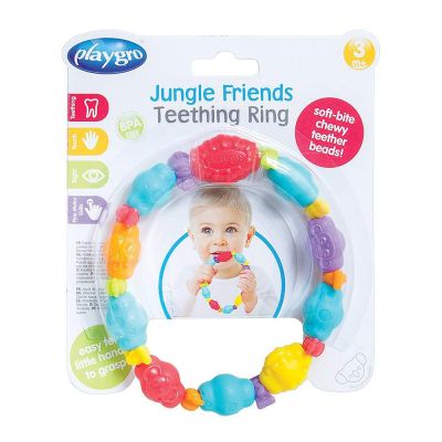 [ ของเล่นเสริมทักษะ Kids Toy ] Playgro ยางกัด Jungle Friends Teething Ring [ ลดเฉพาะวันนี้.บริการเก็บเงินปลายทาง ].