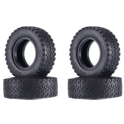 4PCS 75mm 1.55 Inch Rubber Tire Wheel Tyre for Axial UTB18 Jr D90 CC01 LC70 1/10 RC Car