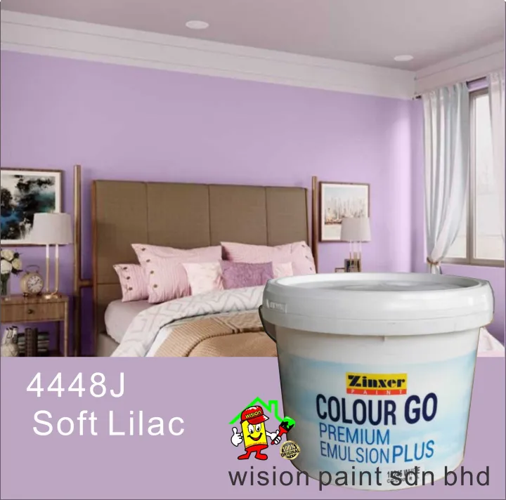 4448J SOFT LILAC 🔥Fast Delivery🔥 7L Zinxer Go Emulsion paint / wision