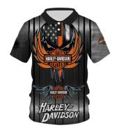 Harley-Davidson Polo 3D POLO shirt Harlay-Davidson Motorcycle Cycles xzx180305 Polo POLO shirt Fremium - Razkacollection  065