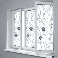 1 Roll Frosted Privacy Floral Pattern Window Film Bedroom Glass Stickers No Glue Adhesive Sticker