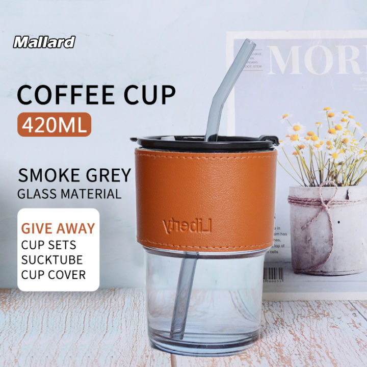 420ML Double Drinking Cup Separate Cup Mouth Leak-proof Straw Cup